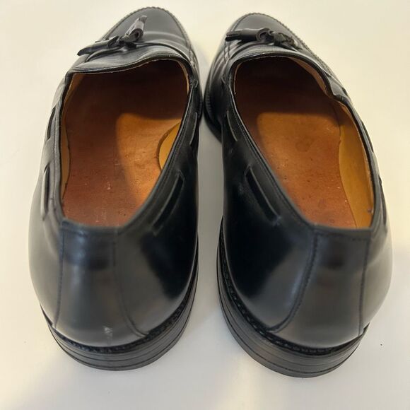 ALLEN EDMONDS GRAYSON Mens BLACK LEATHER TASSEL LOAFERS DRESS SHOES SZ 13 E USA - Picture 9 of 13